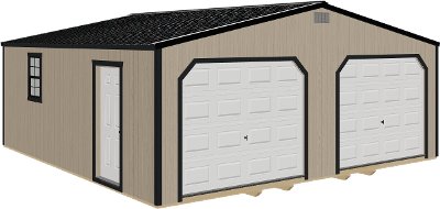 24x24 Lofted Garage