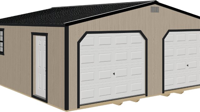 24x24 Lofted Garage